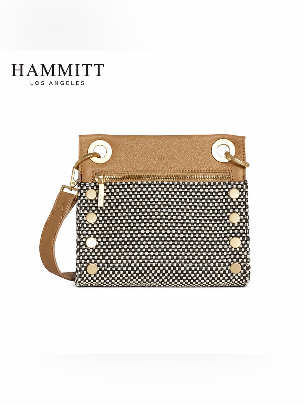 Hammitt Tony Crossbody Bag – California Sunday Pattern & Brushed Gold Hardware
